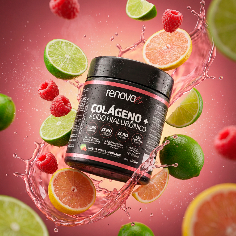Colágeno Verisol® + Ácido Hialurônico - Pink Lemonade